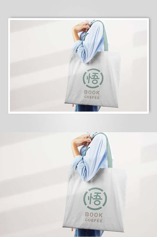 简约设计无纺布袋样机-众图网