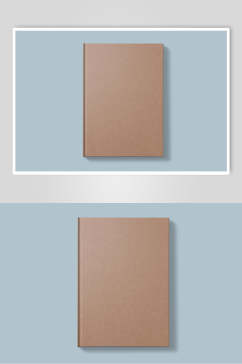 折痕棕色简洁贴图书籍展示样机