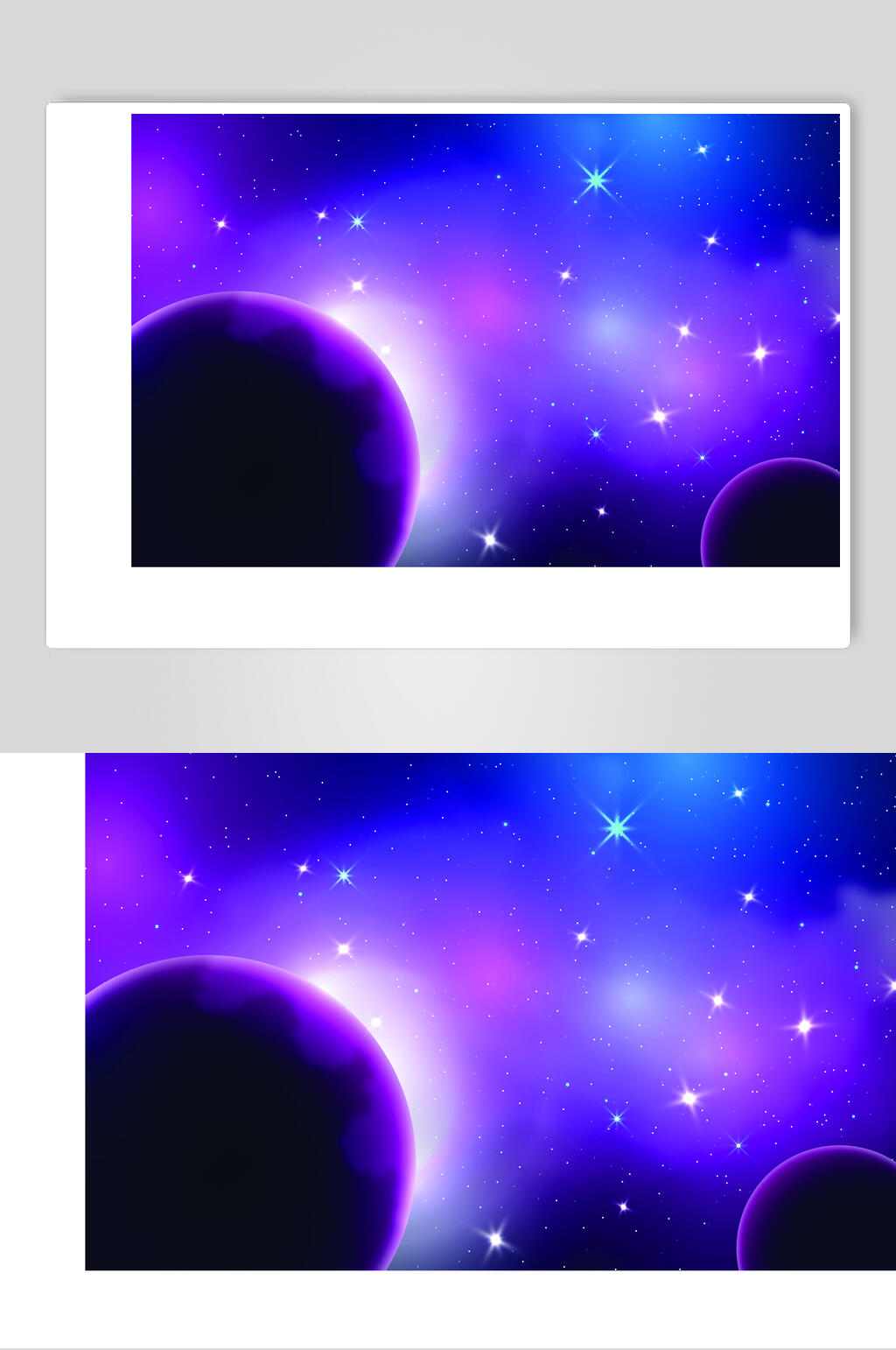渐变星空太空矢量素材素材