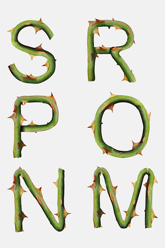 SRPONM数字字母免抠素材-众图网