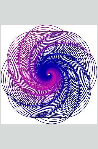 漩涡抽象线性图形矢量素材
