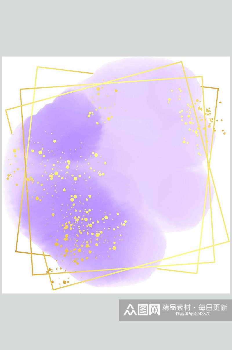 紫金简约炫彩时尚装饰图案矢量素材素材