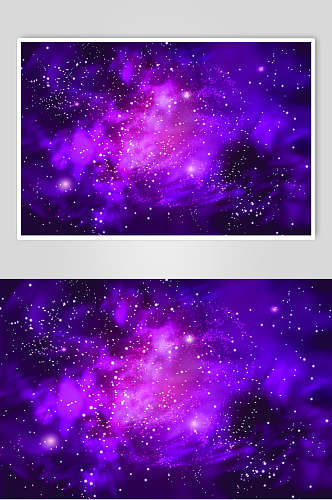 紫色渐变大气高端星空太空矢量素材