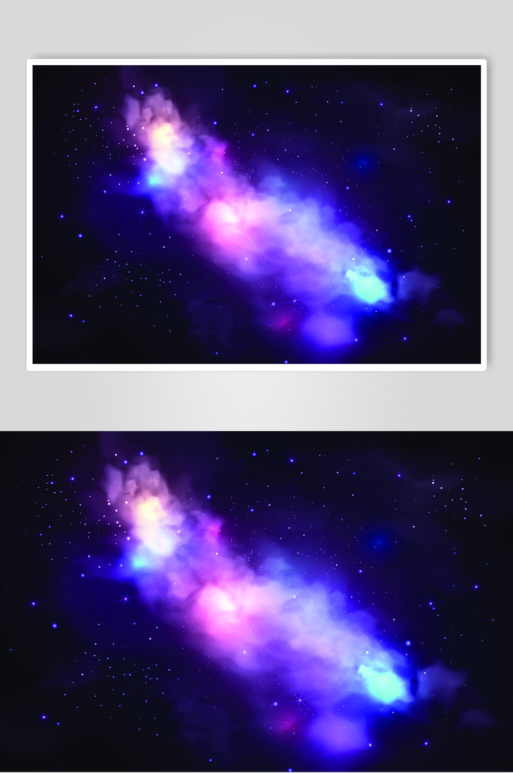 炫彩星空太空矢量素材素材