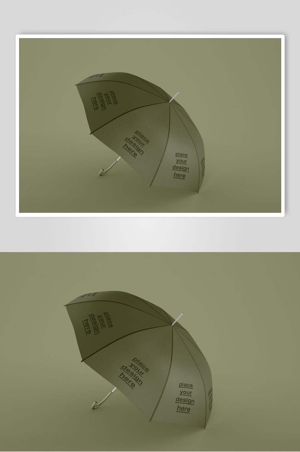 渐变雨伞贴图样机素材