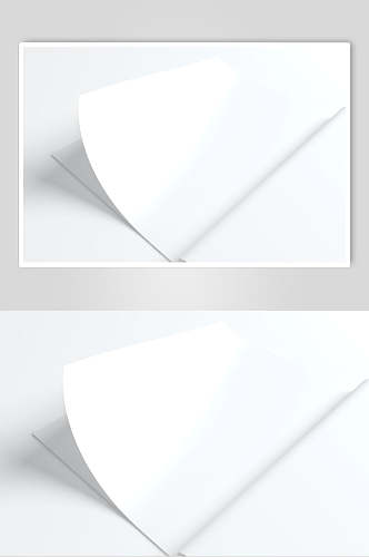 长方形白竖版胶装画册展示样机