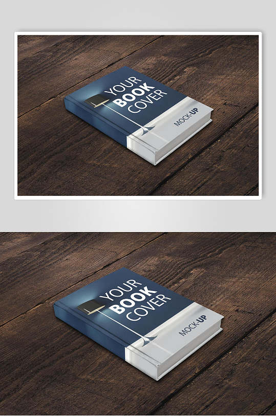 厚书籍书本封面设计时尚展示样机