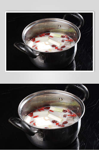 红枣枸杞白汤不锈钢锅滋补锅底