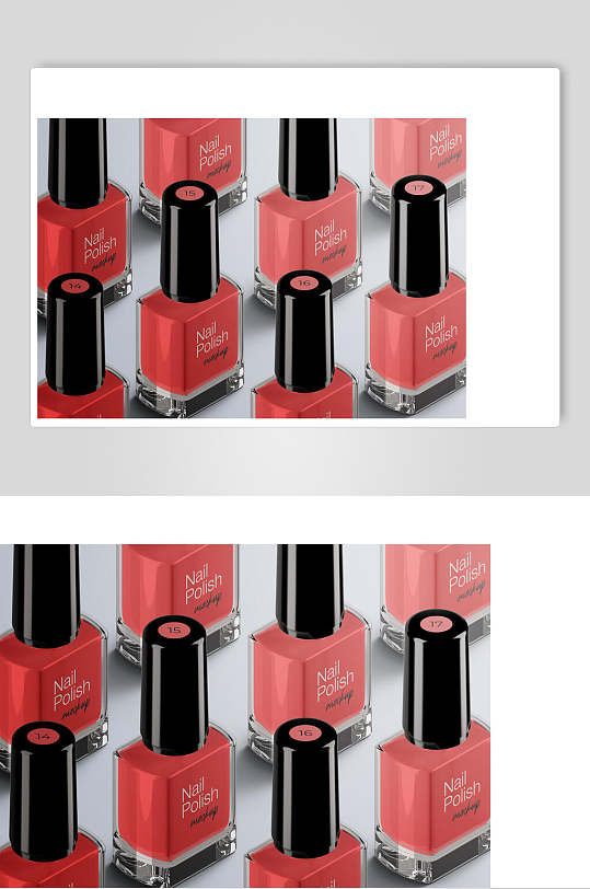 时尚大气指甲油包装样机