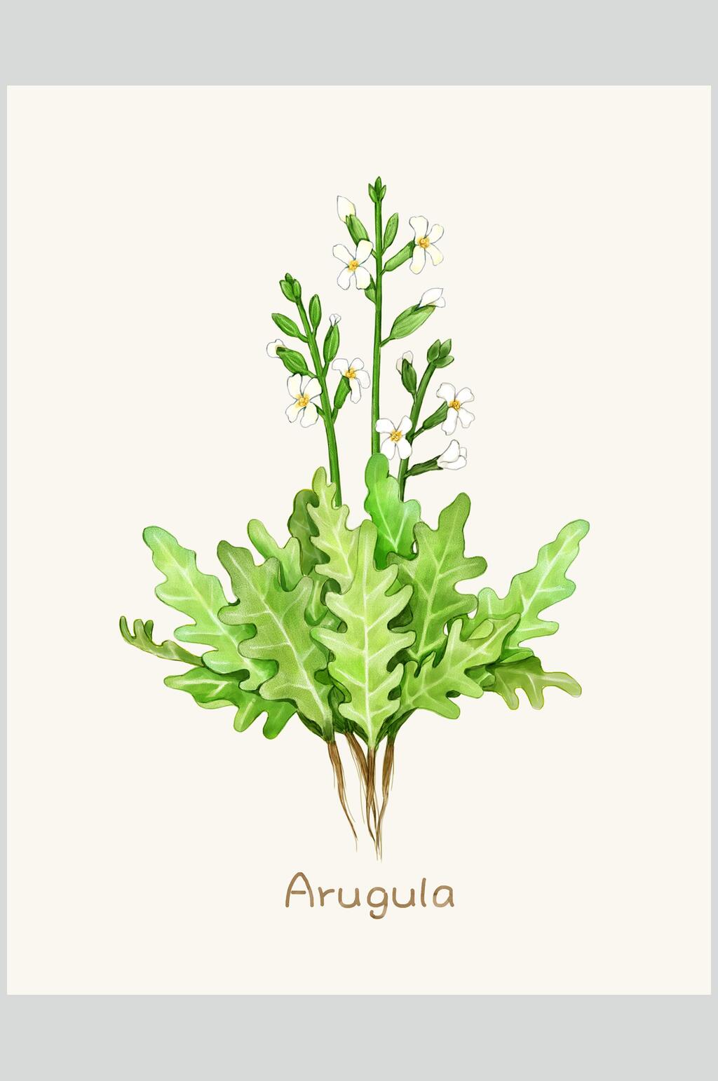 叶子绿黄大气高端草本植物手绘素材素材