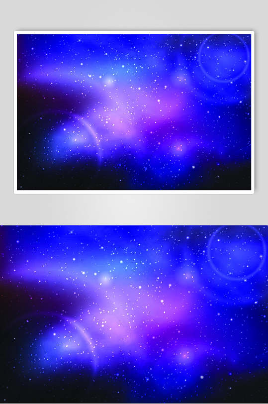 黑蓝紫色渐变清新星空太空矢量素材-众图网