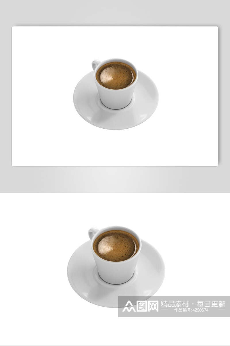 咖啡陶瓷马克杯样机素材