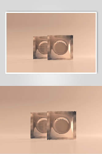 独立包装避孕套塑料样机