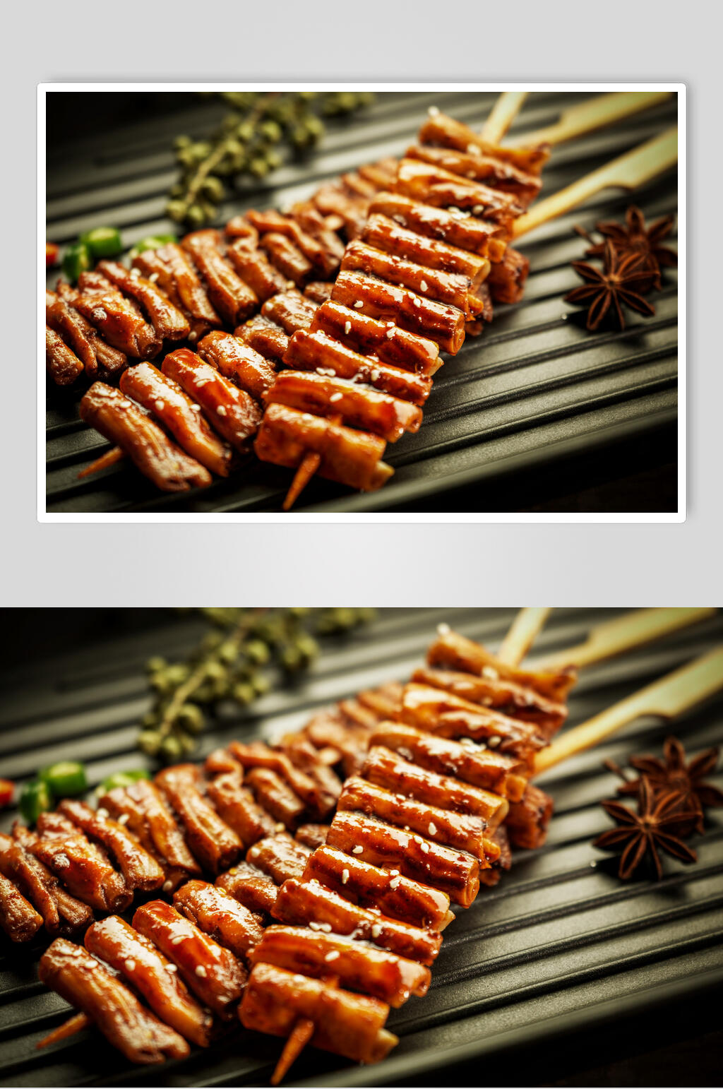 烤鱿鱼美食图片素材