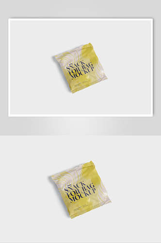 膨化袋方形英文字母零食包装样机
