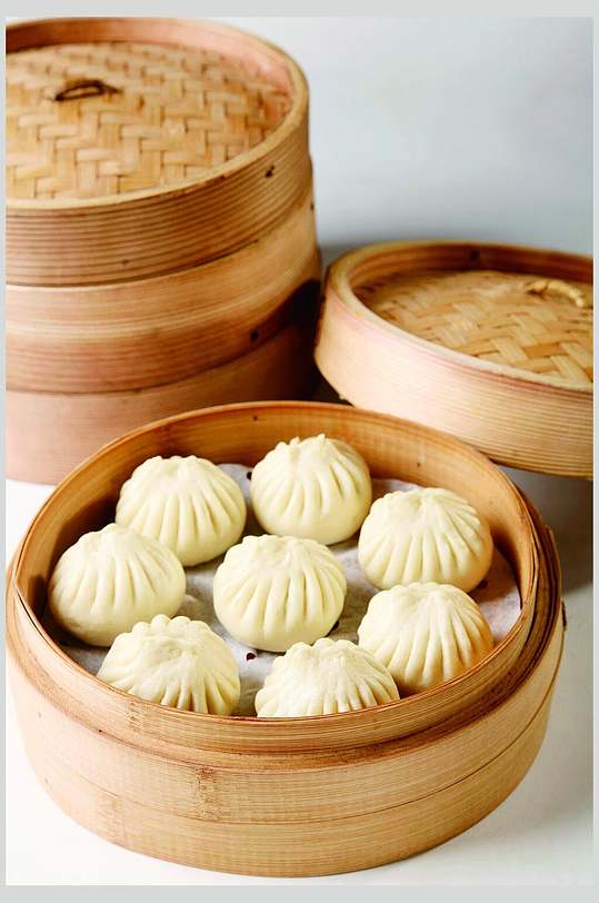 精致小笼包中式早点美食图片