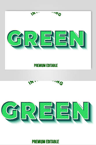 绿色英文炫彩矢量素材