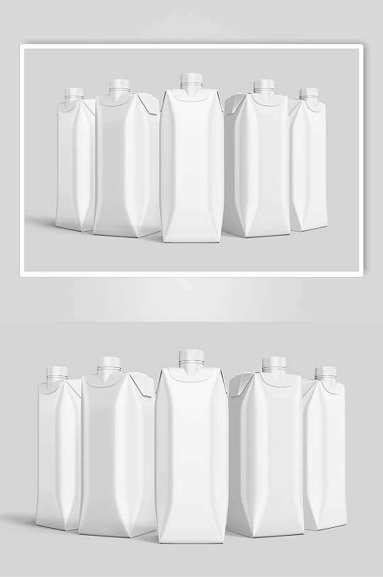 近景高清圆形盖子牛奶瓶饮料瓶样机