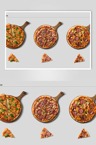 创意披萨食物餐饮素材