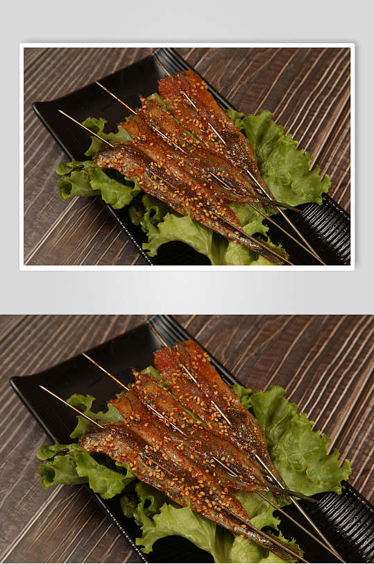 鲜香烤鱼美食摄影图片