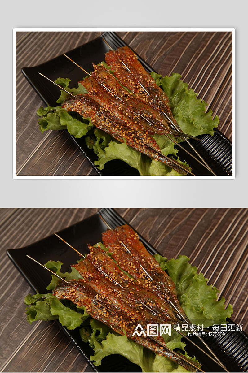 鲜香烤鱼美食摄影图片素材