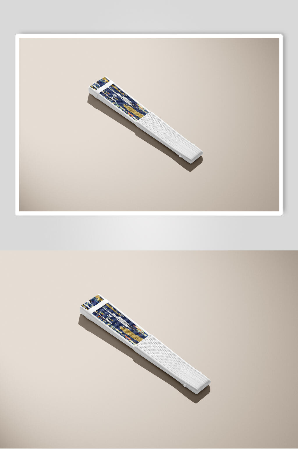 简约折扇样机素材