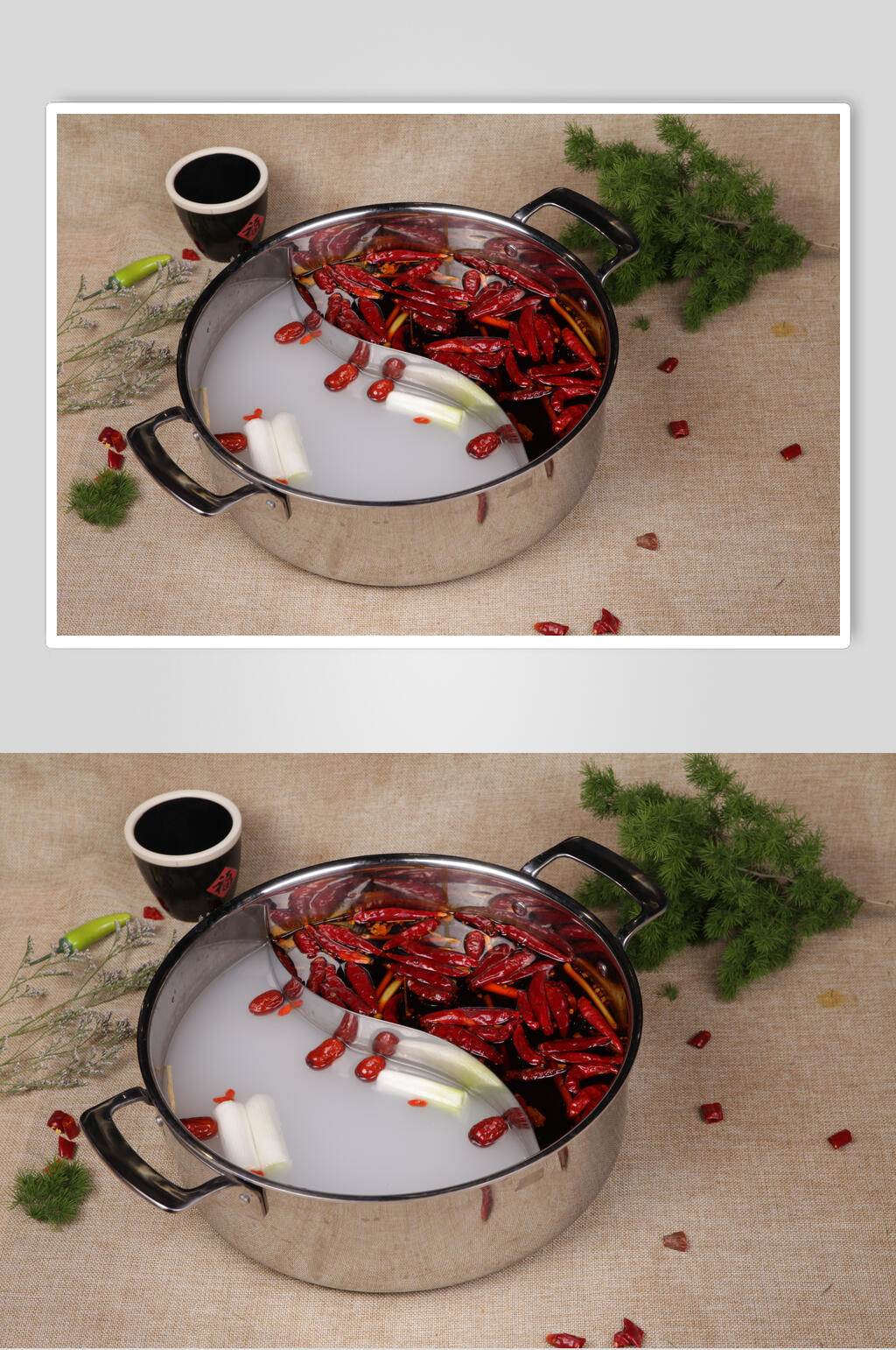 简约辣椒火锅底料图片素材