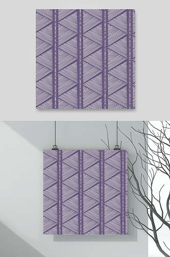 紫色简约高端创意日系森系背景素材