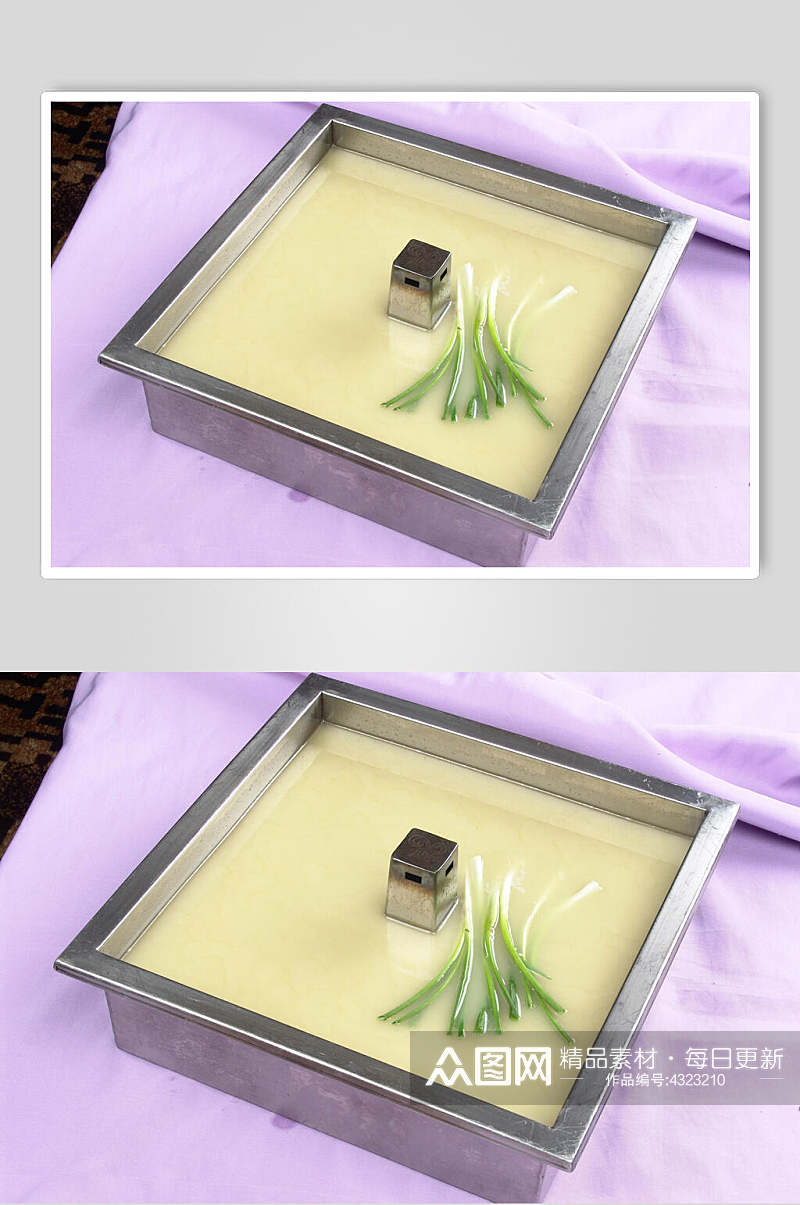紫色桌布火锅底料图片素材