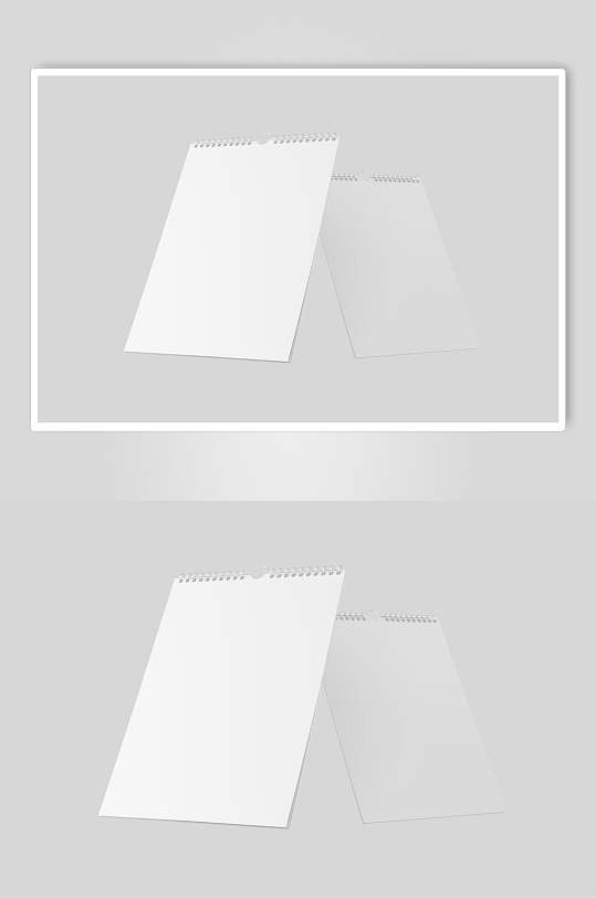 纯白A4纸笔记本设计样机