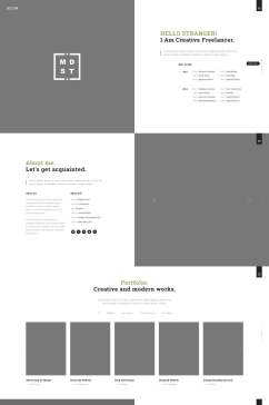 灰色纯色网页设计