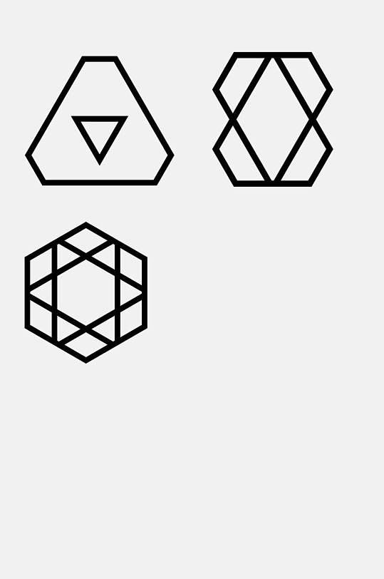 鹅卵石图形简约可爱小清新装饰墙纸简约图形旅游画册渐变不规则图形形