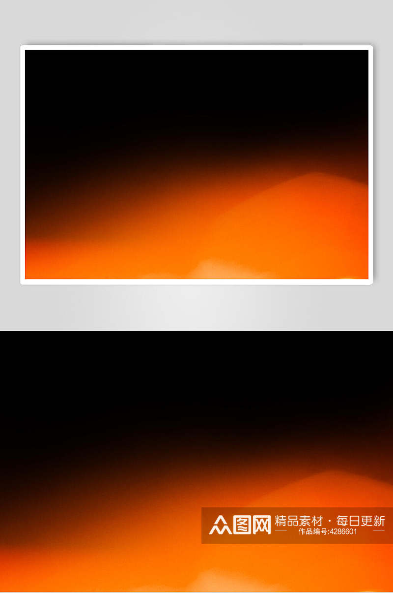 黑橙晚霞漏光叠层图片素材