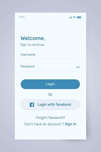 手机注册账号UI界面设计