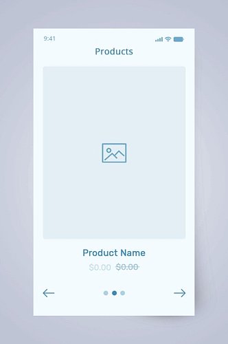 单张图片手机UI界面设计