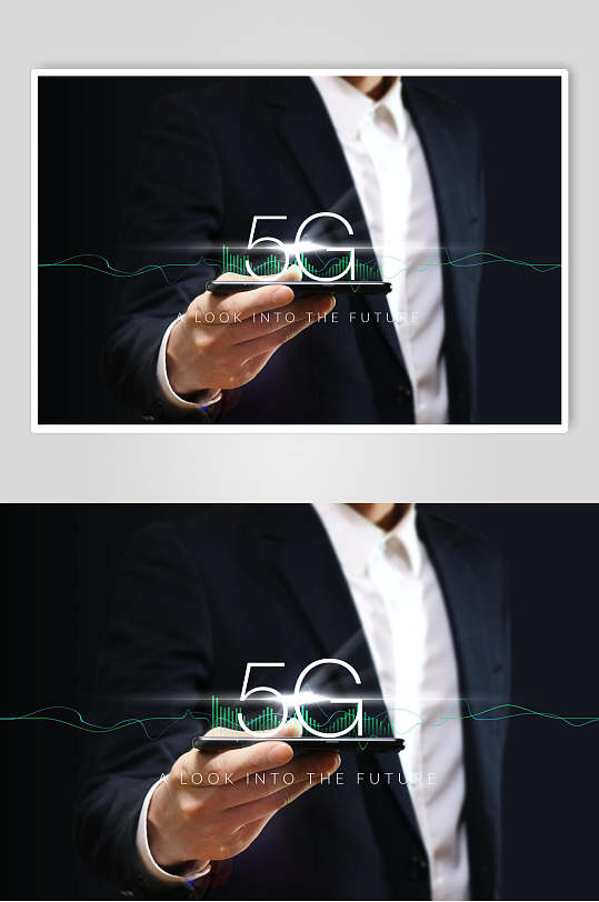 商务高端创意黑科技感地球五g素材