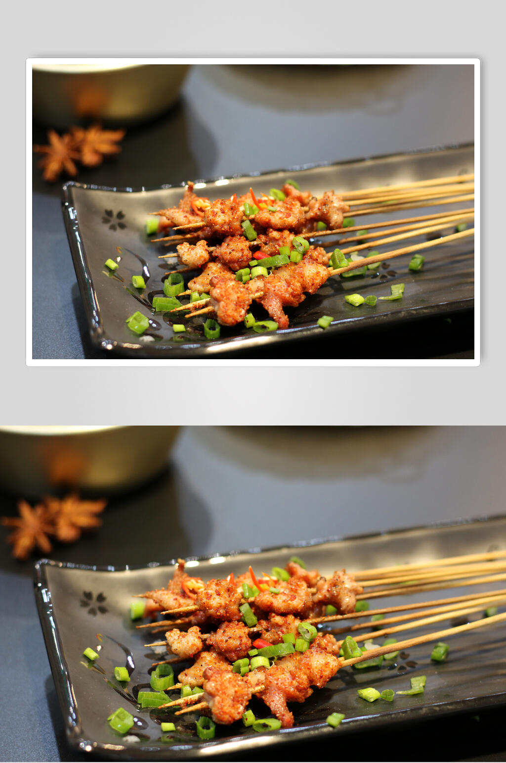 小牛肉烤串美食图片素材