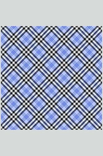 蓝色线条英伦彩色格子图案矢量素材