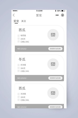 西瓜爱宠UI页面设计