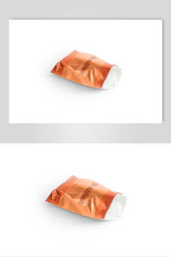 膨化袋英文字母橙零食包装样机