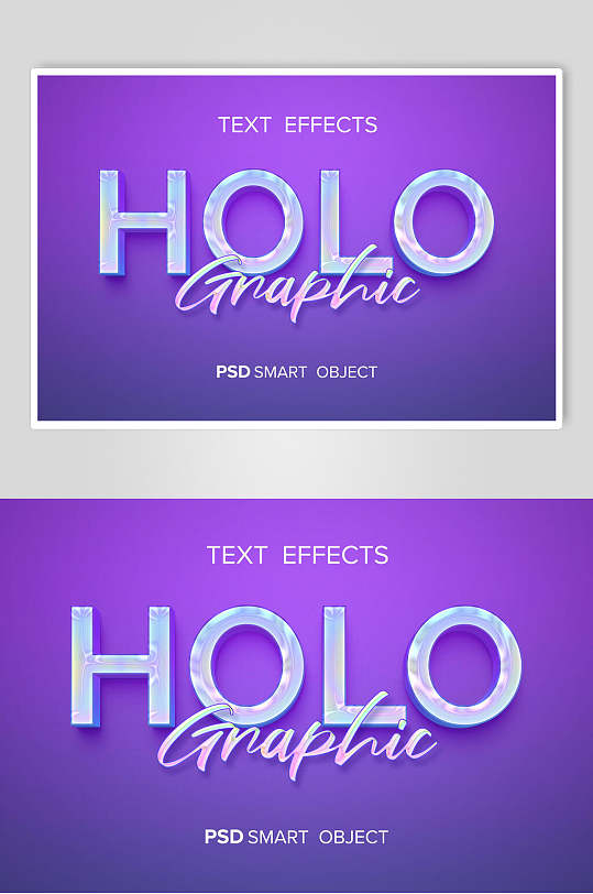 英文字母紫色渐变立体字体素材