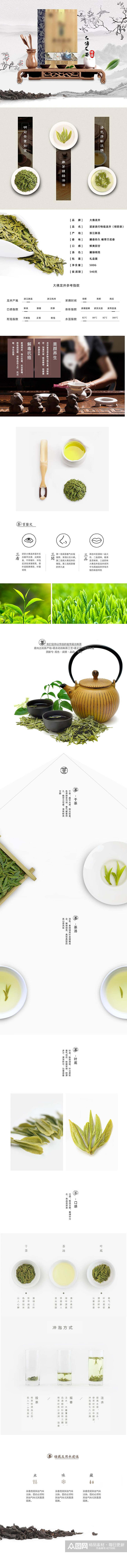 中国风茶叶电商详情页素材