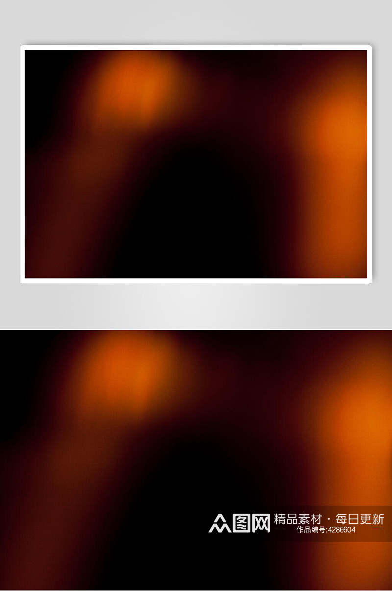 黑橙光朦胧漏光叠层图片素材