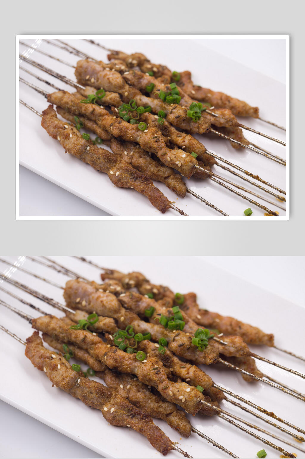 葱香肉串美食图片素材