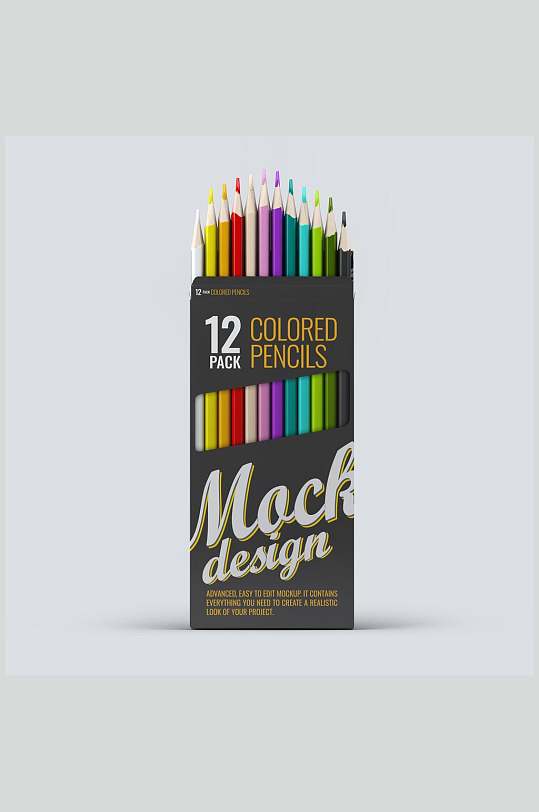 彩色系列铅笔样机