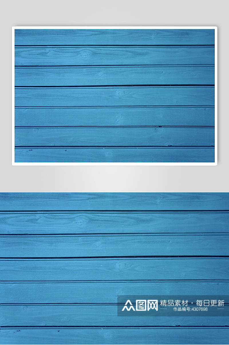 蓝色木板背景图片素材