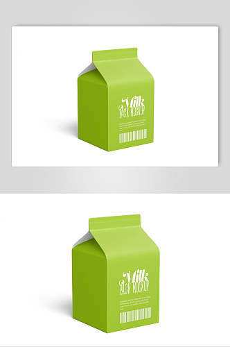 绿色盒子零食包装样机
