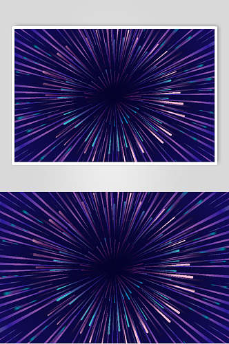 时尚线条蓝紫贝塞尔点线面矢量素材