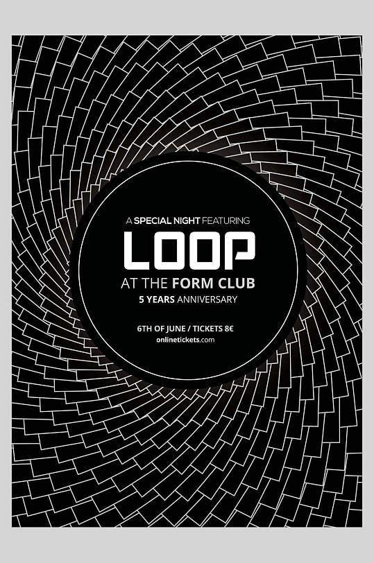 几何欧美版式设计海报