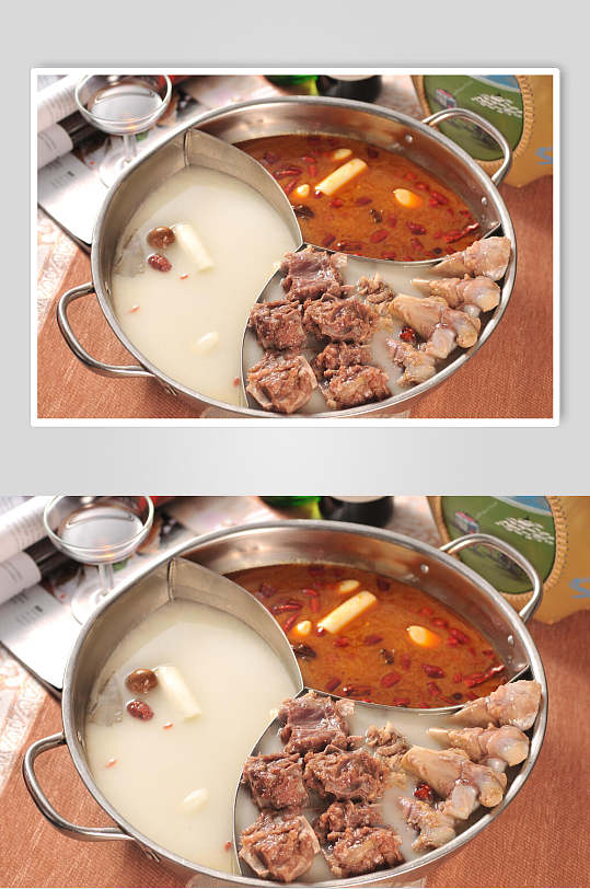 三格火锅锅底图片